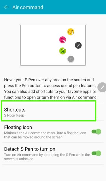 add_app_shortcuts_to_galaxy_note_5_air_command_5_app_shortcut_added