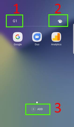  name and rename app folders in Galaxy Note 7 home screen