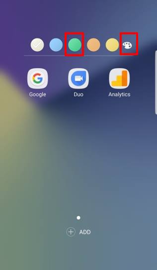 ustomize background color of app folders in Galaxy Note 7 home screen
