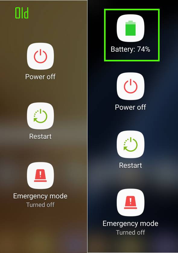 use Power button options to check whether you have a safe Galaxy Note 7 battery